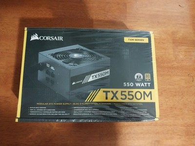 NEW PSU, CORSAIR, TX550M, 550 WATT, 80 PLUS GOLD CERTIFIED