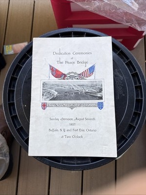 ORIGINAL Buffalo NY & Fort Erie Peace Bridge Dedication Ceremony Program 1927