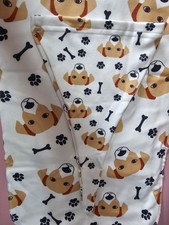 Dog print Burrito Baby Newborn Swaddle Blanket with Beanie Set, Soft New B6