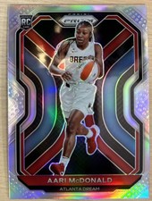 2021 Panini WNBA Prizm Aari McDonald Silver Prizm Parallel Rookie Card. #91 MINT