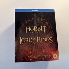 The Hobbit Trilogy and The Lord of the Rings Trilogy 6 Film Blu-ray Box Set