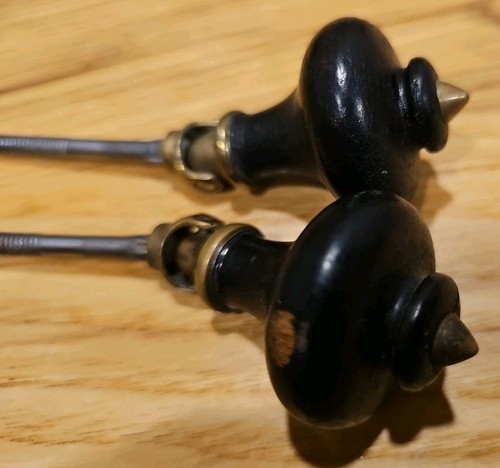 2 Antique Victorian Tear Drop Dresser Pulls - Picture 7 of 7