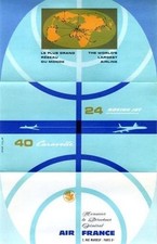 Air France Passenger  Comment Card 1964 Caravelle Boeing Intercontinental Jets