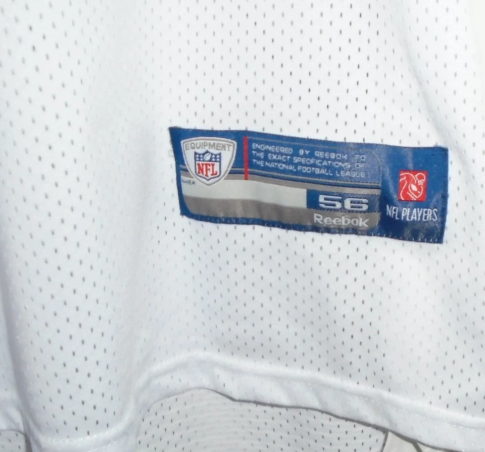 Camiseta Mark Sanchez #6 New York Jets cosida Reebok para hombre blanca talla 56 Foto 2 de 3