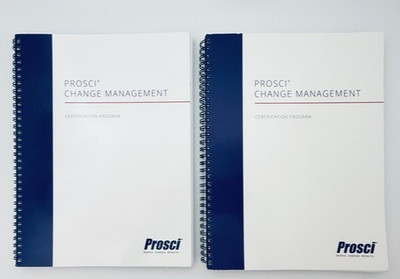 Prosci ADKAR Change Management Training Workbook Lot 2 Certification Study