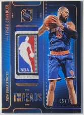2024-25 Panini Silhouette Threads Gold Tyson Chandler Logoman /10 Patch 