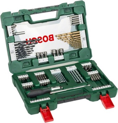 Bosch 91-Piece V-Line Titanium Drill Bit and Screwdriver Bit Set w/ Ratcheting S
