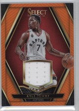 2015-16 Panini Select Swatches Orange Prizm 48/49 Kyle Lowry #31 00f8