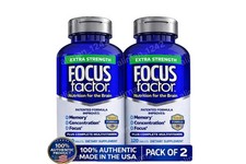 2 Packs Focus Factor Adults Extra Strength- Brain Supplement for