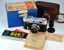 FULLY SERVICED EXC NEVER USED USSR FED 3 with MADE IN USSR INSCRIPTION RF camera