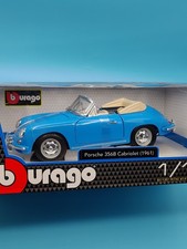 Bburago Porsche 356 B Cabriolet 1961 1:18 Blau in OVP