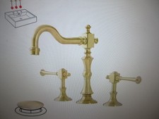 BWE 8 in. Widespread Double Handle 3 Hole Bathroom Faucet Water-Saving