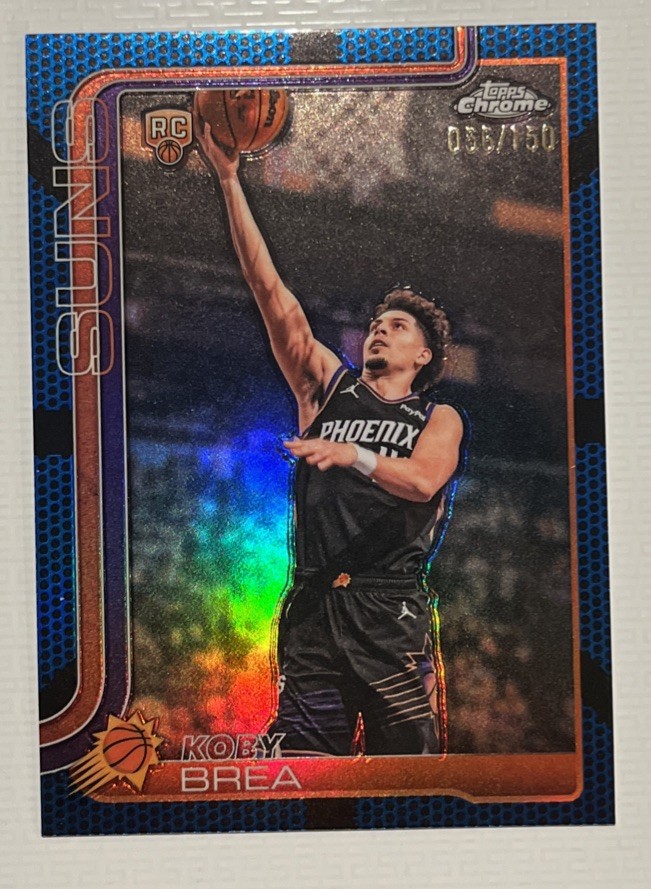 2025-26 Topps Chrome Update - Koby Brea #192 Blue Refractor /150 (RC)