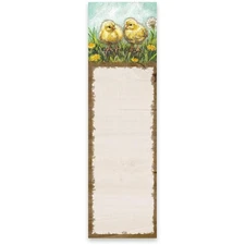 Primitives by Kathy 109180 Chicks Magnetic List Notepad, 9-inch