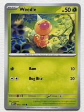 Weedle 13/165 151 Common Near Mint Pokemon