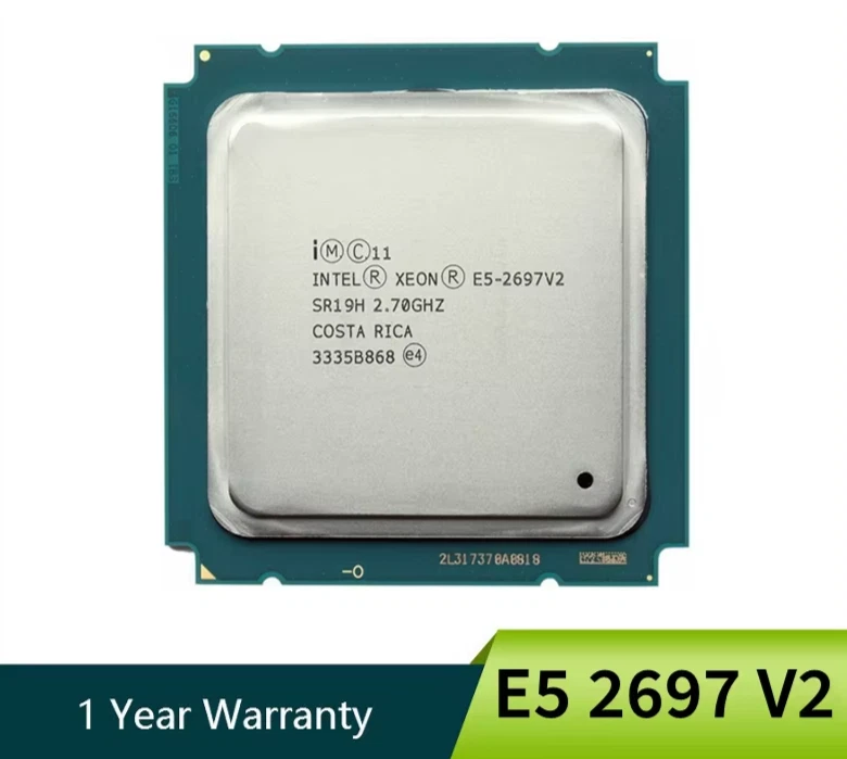 Processore CPU Server Intel Xeon E5 2697 V2 2,7 Ghz LGA 2011 SR19H usato