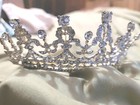 PETITE QUEEN VICTORIA Fake Diamond Royal Bridal Crown or Tiara — photo 10