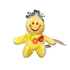 Dan Dee Smiley Face Laughing Giggling Plush Toy WORKS Small Squeeze W/ Tag VIDEO
