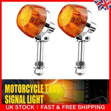 2x Universal LED Motorcycle Motorbike Turn Signal Indicators Light Lamp Amber