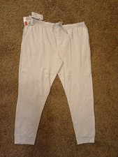 Hanes Originals Men's 100 Soft Cotton French Terry Knit Sleep Jogger, Size 2x