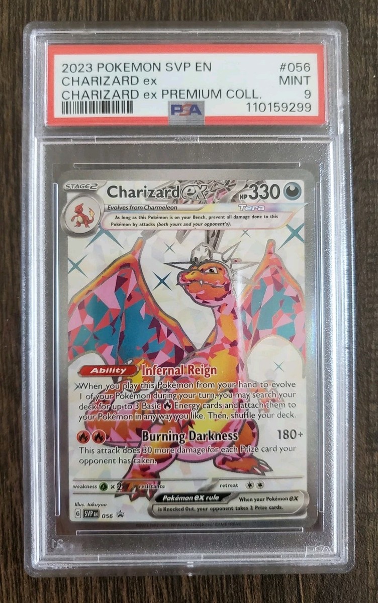 CHARIZARD EX - 2023 POKEMON SVP EN #056 PROMO PREMIUM COLL. - PSA