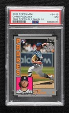 2019 Topps Mini 1984 Design Platinum 1/1 Chris Paddack #84-15 PSA 7 nf5