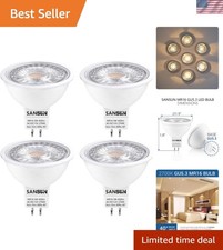 MR16 LED Bulbs 50W Halogen Equivalent Landscape Light Bulbs, 2700K Warm White 5W