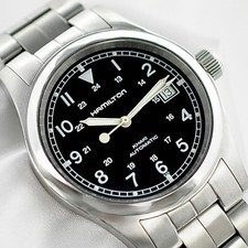 Hamilton Khaki Field Automatic 38mm Black Dial Men's Watch H704150