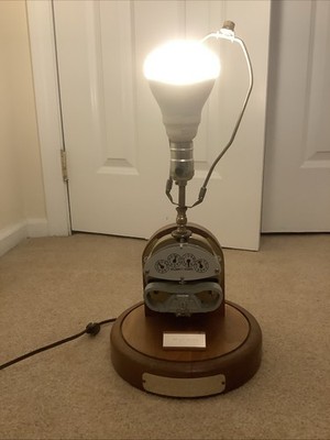 Vintage NORTHEAST UTILITIES STSTEM Energy Electric Meter Lamp Light Meter Turns