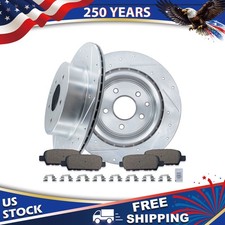12.13 Rear Drilled Rotors Ceramic Brake Pads ...