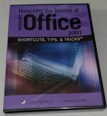 Microsoft Office 2007 Tips & Tricks CD-ROM NEW SEALED RARE OOP HTF Computer