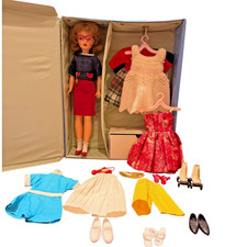 Vintage 1962 Ideal Tammy Doll w Blue Case Original Clothes Accessories Jewelry