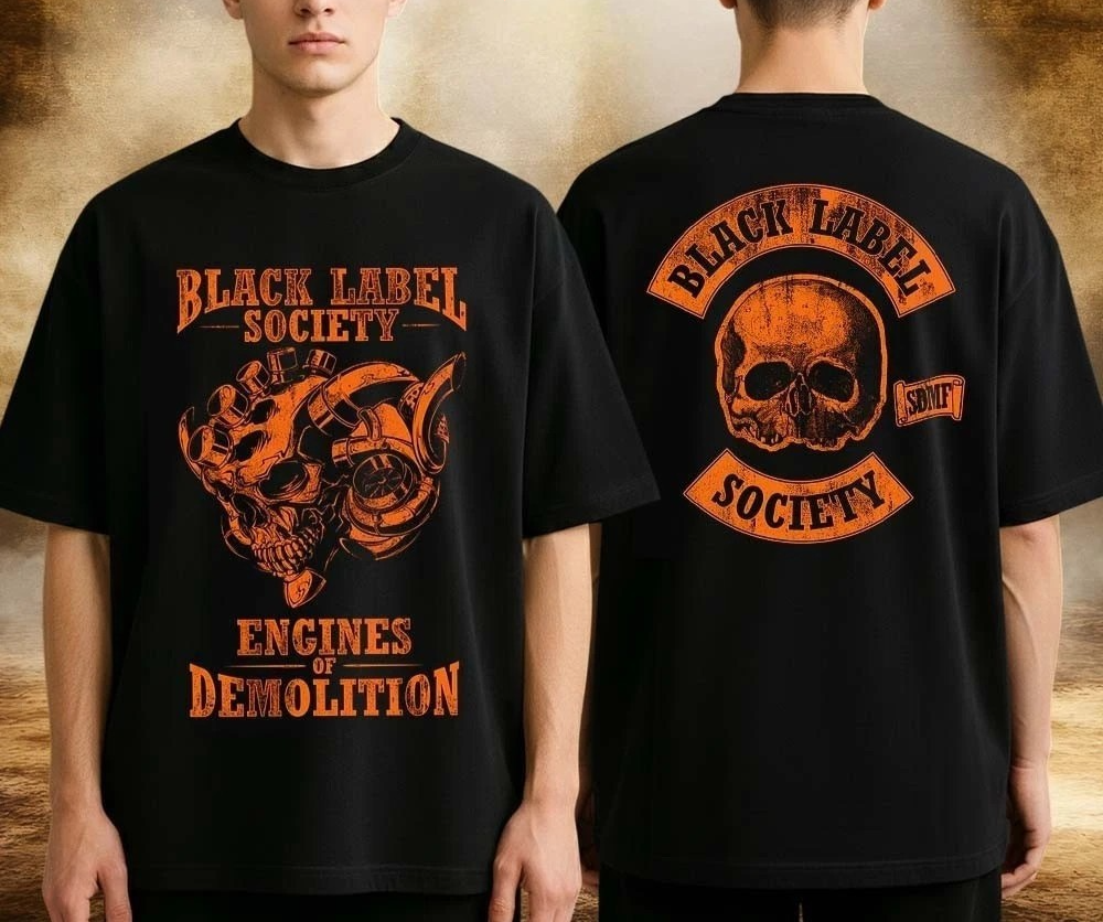 BLACK BABYL Tシャツ Lサイズ Black Label Society 2026 Engines Of Demolition Skully T-Shirt