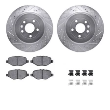 Dynamic Friction Company 7212-99233 Brake Rotor   Drilled & Slotted   Silver 