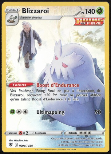 Pokemon Karte Blizzaroi TG01/TG30 Strahlende Sterne Französisch