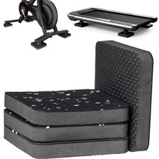Treadmill Mat Pads,Walking Pad Mat for Bike Hardwood Floors Carpet, 4 Packs 3...