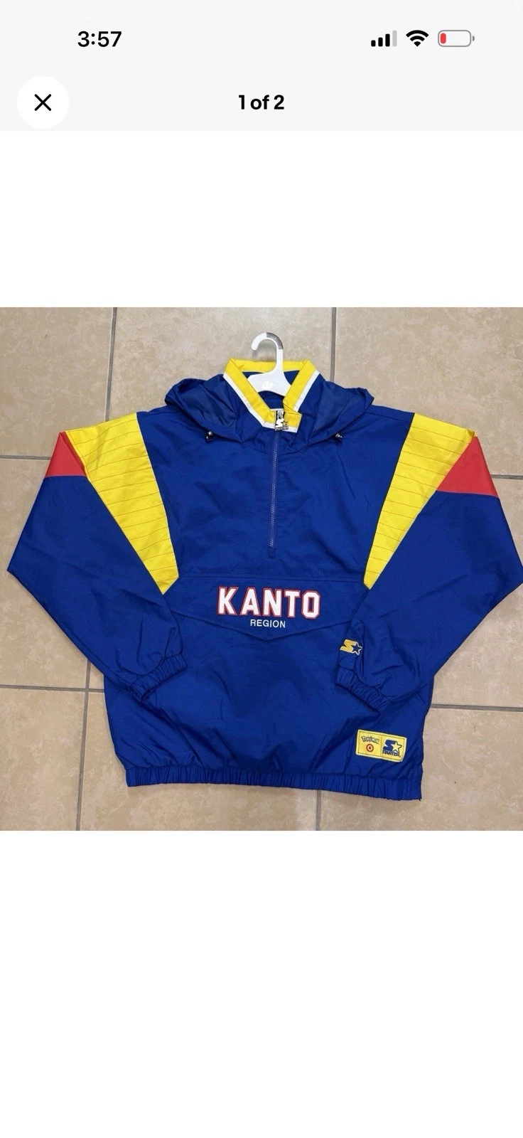 Target x Pokemon Kanto Starter Jacket Windbreaker Size Large Ships now in HAND