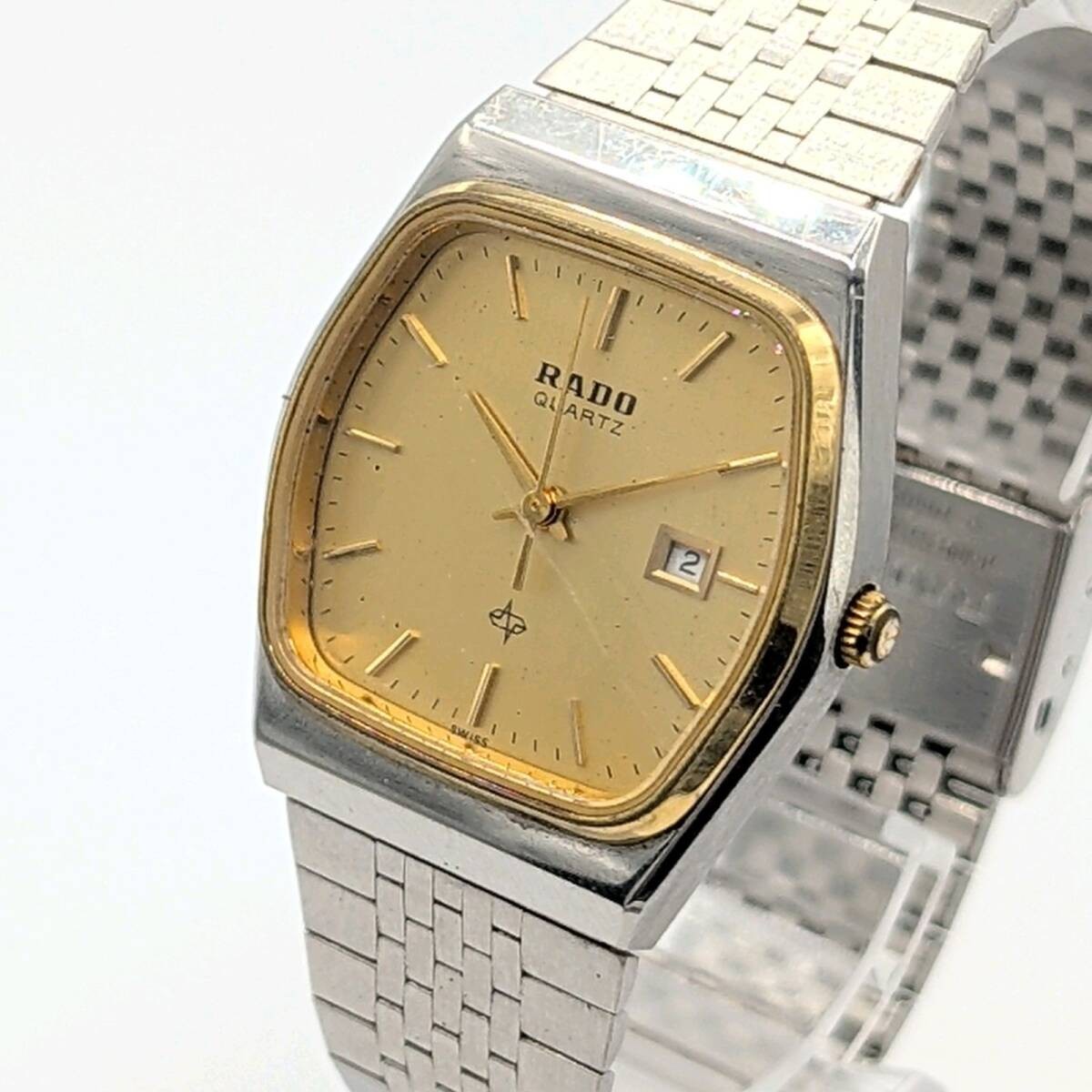 RADO DIASTAR 711.9008.4 Y2K Rado Diastar Watch Quartz Men's Gold Square Gold
