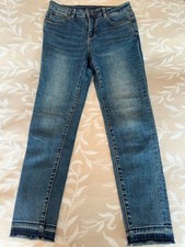 USED VINTAGE GUCCI SKINNY JEANS WITH BLUE EMBROIDERED LOGO GOOD