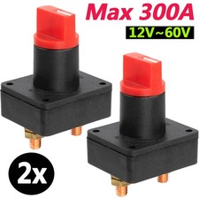 2x 300a Battery Kill Switch Disconnect Isolator Power Cut Off Car Boat Marine Rv 2x 300a Battery Kill Switch Disconnect Isolator Power Cut Off Car Boat Marine Rv
