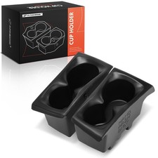 A-Premium Car Door Cup Holder Insert Compatible with Ram 1500 Black