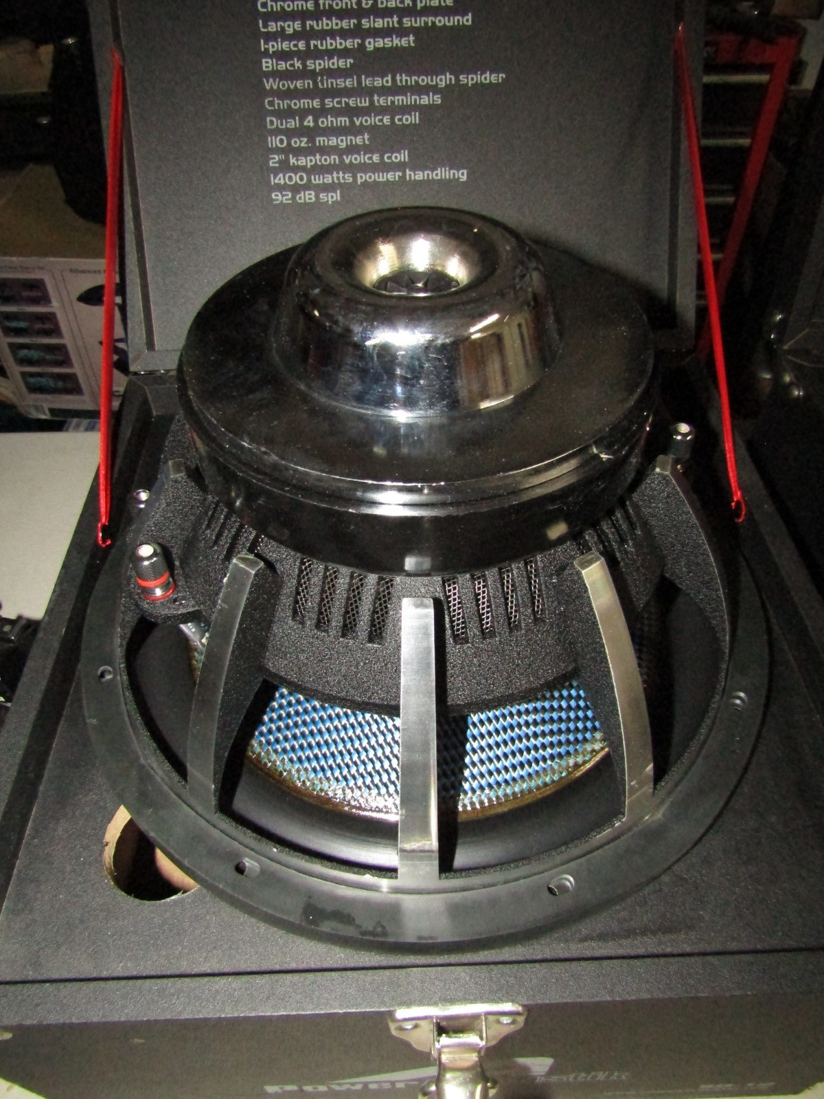 POWER ACOUSTIK 12" CAR SUBWOOFER 1400 WATT DUAL VOICE COIL