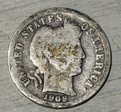 1909 O Barber Dime 10c New Orleans Mint Rare Nice Coin For An Album