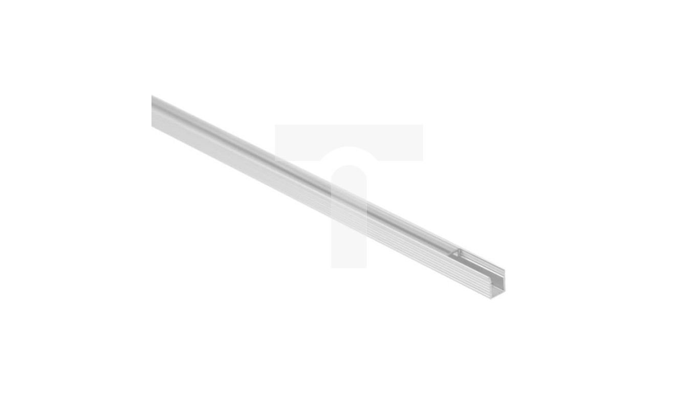 Profile NW01 surface mounted. anodized + transp shade. 1m /T2UK