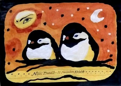 Original Painting Made & Signed By World Fame Artist Nidhi Bandil Agarwal Jaipur