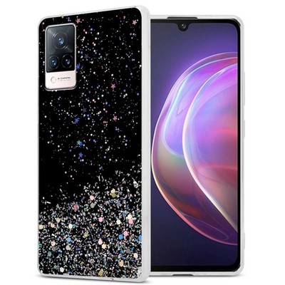 Schutzhülle für Vivo V21 4G / 5G Hülle TPU Silikon Handy Case Cover Glitter