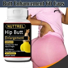 Nuttrel Lift Capsules Hip, Butt & Breast Enhancement Tightening Firming 60pills
