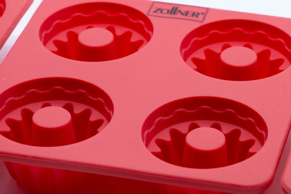 3er Set Mini Gugelhupfformen aus Silikon Silikonform Silikon Backform  - Bild 3 von 4