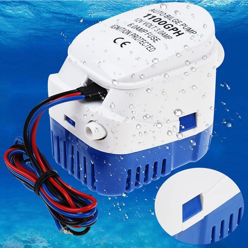 Automatic Boat Bilge Pump 12V 1100GPH Auto Submersible Electric Water Pump US - Picture 20 of 32