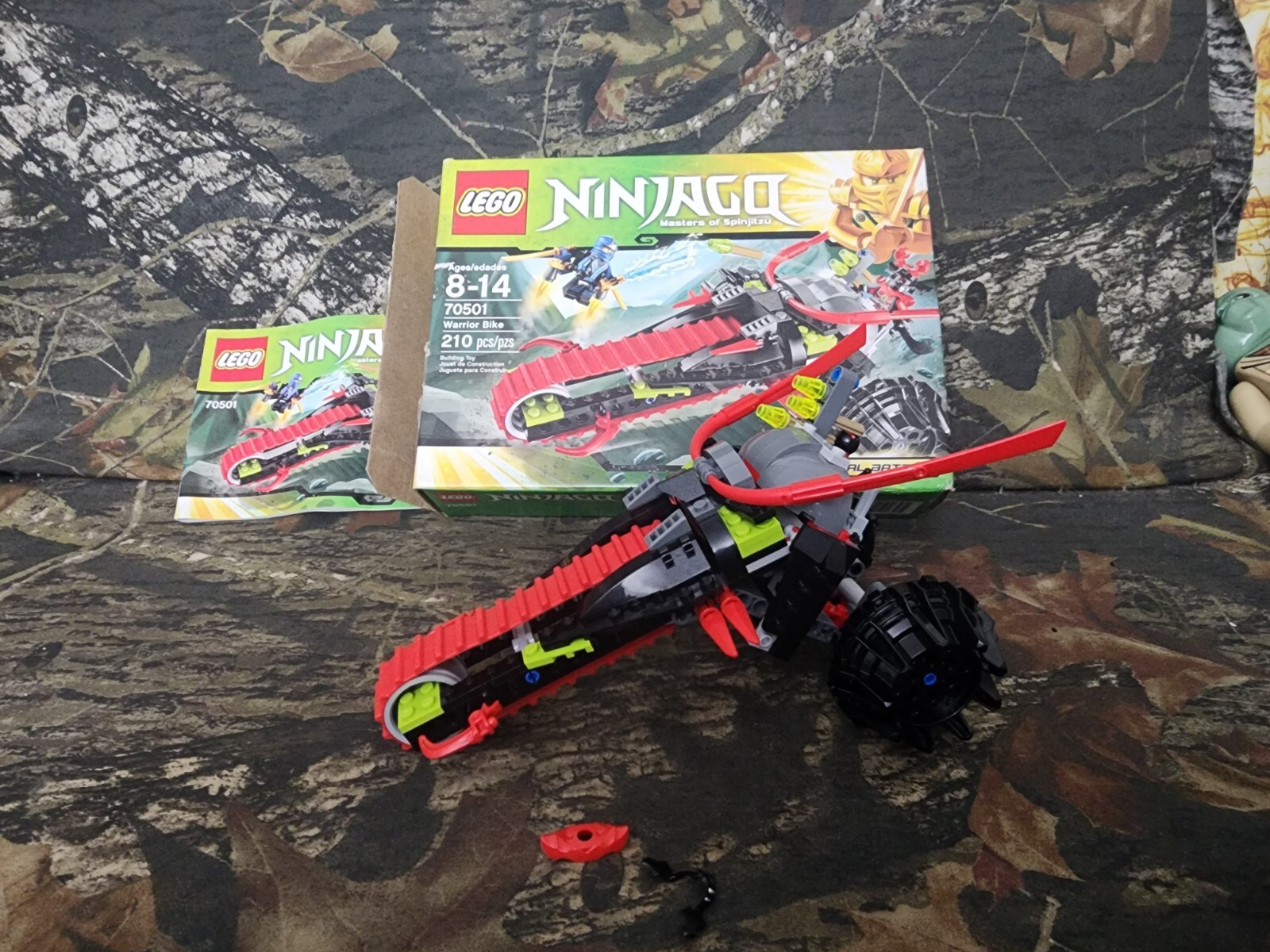 LEGO NINJAGO 70501 WARRIOR BIKE MOTORCYCLE MISSING MINIFIGS MASTERS SPINJITZU Z5